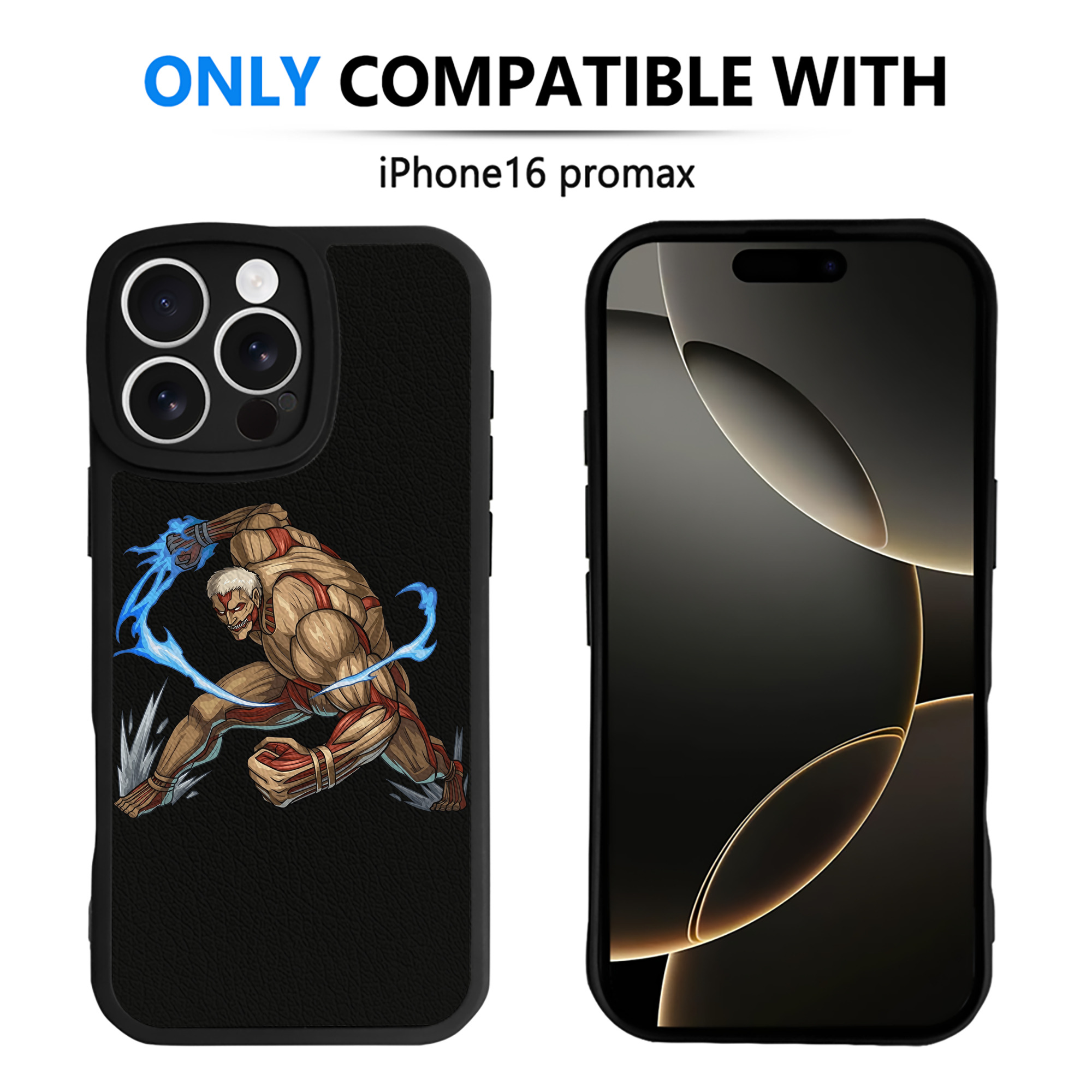 （画像用） 進撃の巨人 Attack on Titan 【iPhone 16シリーズ対応】シリコンスマホケース（レザー調） 材質：シリコン